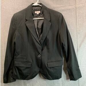 Merona Suits Womens Size 12 Black Formal Top Blazer
